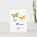 Butterflies Thank You Notecard card