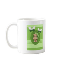Butterflies & Umbrella Teddy Bear mugs