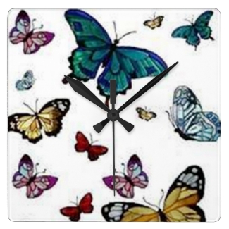Butterflies Wall Clock