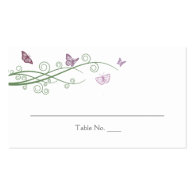 Butterflies Wedding Placecards Business Card Templates