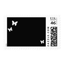 Butterflies (white/black) stamps