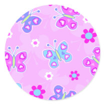 butterflies with hearts stickers