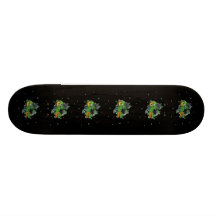 Butterflies with sheets, rain drop, beads custom skateboard