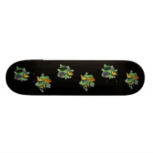 Butterflies with sheets, rain drops custom skate board