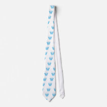 Butterflops Blue3 Neck Tie
