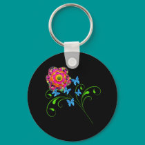 butterflower keychains by lissame73 butterflower keychains