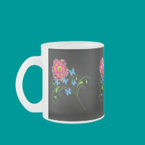butterflowers mugs by lissame73 butterflowers mugs