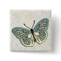 Butterfly - 23 pinback button