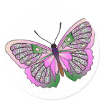 Butterfly - 33 - Pink and Green stickers