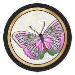 Butterfly - 33 - Pink and Green stickers