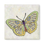Butterfly - 35 - Yellow magnets