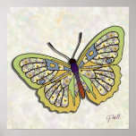 Butterfly - 35 - Yellow posters