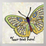 Butterfly - 35 - Yellow posters
