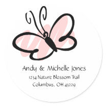 Butterfly Address Labels stickers by mrssocolov2 Butterfly Address Labels stickers