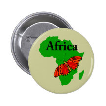 Butterfly Africa Pinback Button