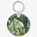 Butterfly Among Cat Mint keychains by codfishlady Butterfly Among Cat Mint keychains