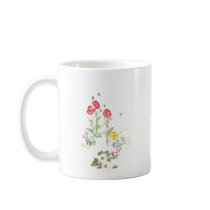 Butterfly and Bee in the Poppy Garden mugs