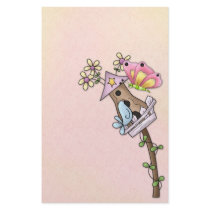 Butterfly and bird meeting at the birdhouse customized stationery