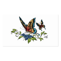 butterfly, butterflies, flowers, al rio, nature, animals, Visitkort med brugerdefineret grafisk design