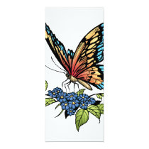 butterfly, butterflies, flowers, al rio, nature, animals, Invitation med brugerdefineret grafisk design