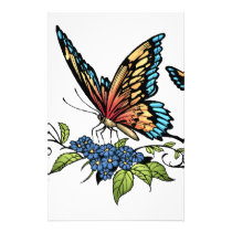 butterfly, butterflies, flowers, al rio, nature, animals, Flyer with custom graphic design