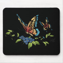 butterfly, butterflies, flowers, al rio, nature, animals, Mouse pad com design gráfico personalizado