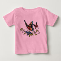 Butterfly and Butterflies full color by Al Rio T Shirt