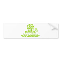 Butterfly_and_Clover Bumper Sticker