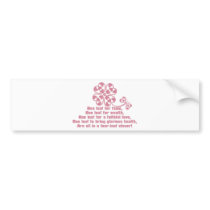 Butterfly_and_Clover Bumper Sticker