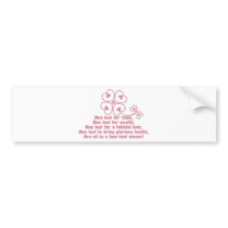 Butterfly_and_Clover Bumper Sticker