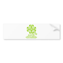 Butterfly_and_Clover Bumper Sticker