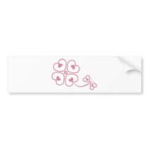 Butterfly_and_Clover Bumper Sticker