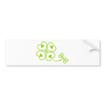 Butterfly_and_Clover Bumper Stickers