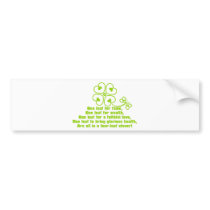 Butterfly_and_Clover Bumper Stickers