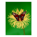 Butterfly and Flower Poster posters by naturetees Butterfly and Flower Poster posters