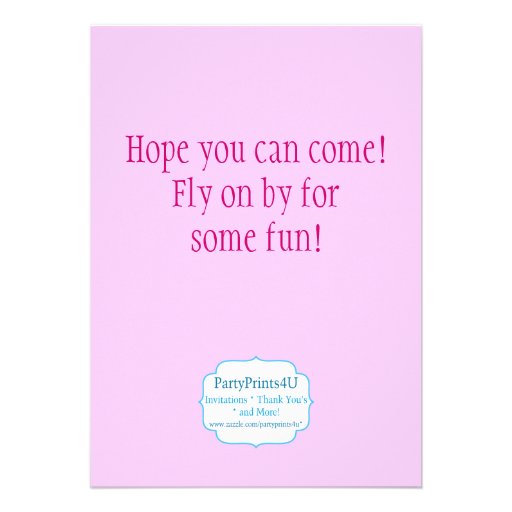 Butterfly and Flowers Birthday Party Invitation