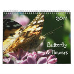 Butterfly and flowers Calendar 2011