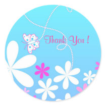 Butterfly and flowers stickers