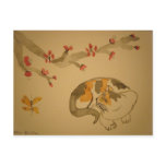 Butterfly and Plum Blossoms Postcard