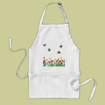 Butterfly and Tulips aprons available for kids and adults