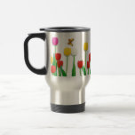 Butterfly and Tulips Coffee Mugs