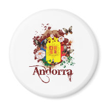 Butterfly Andorra Refrigerator Magnet