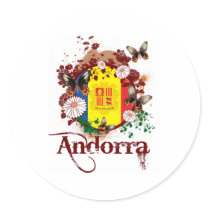 Butterfly Andorra stickers