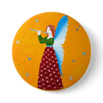 Butterfly Angel buttons by Leenasart Butterfly Angel buttons