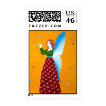 Butterfly Angel Postage Stamp