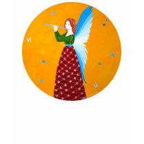 Butterfly Angel (round) t-shirts by Leenasart Butterfly Angel (round) t-shirts