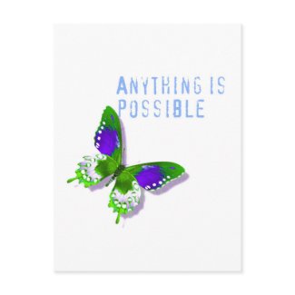 Butterfly Anything is Possible Postcard