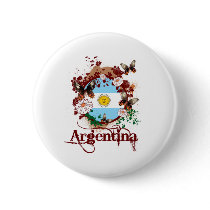 Butterfly Argentina Button
