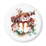 Butterfly Aries Refrigerator Magnets
