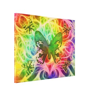 Butterfly Art 2 Canvas Stretched Canvas Print